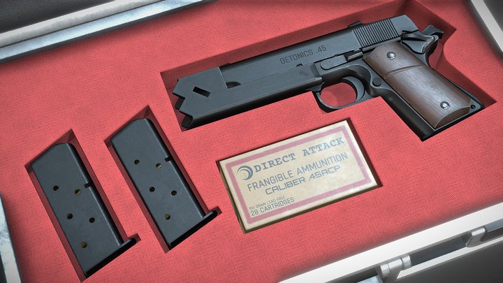 Detonics Combat Master 1911 (Lycoris Recoil) 3D Model