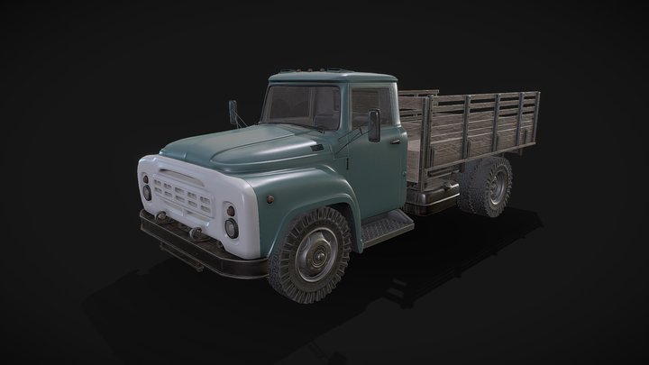 ZIL 130 (body) / Lowpoly 3D Model