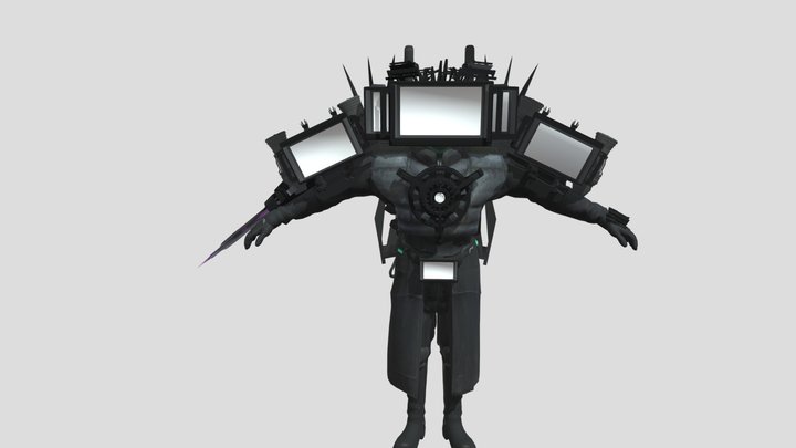 TV Man Titan 3D Model