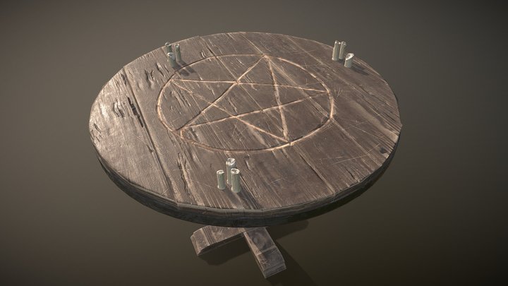 antique table 3D Model