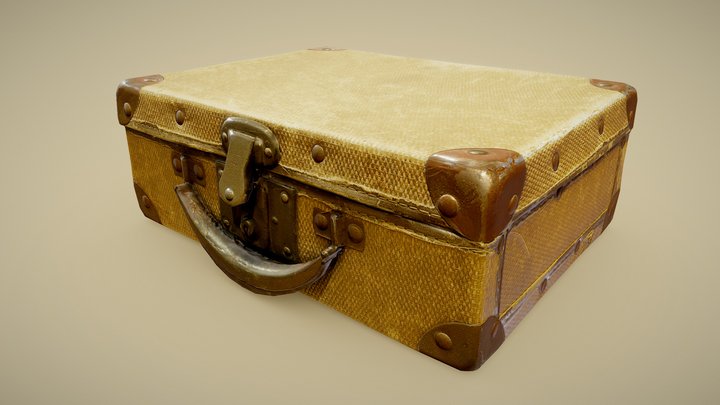 Vintage Suitcase [derivative] 3D Model