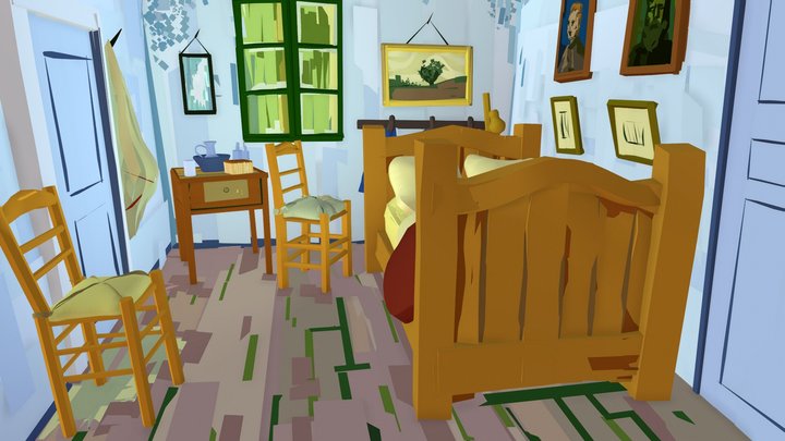 CoolPaintrVR - Bedroom in Arles 3D Model