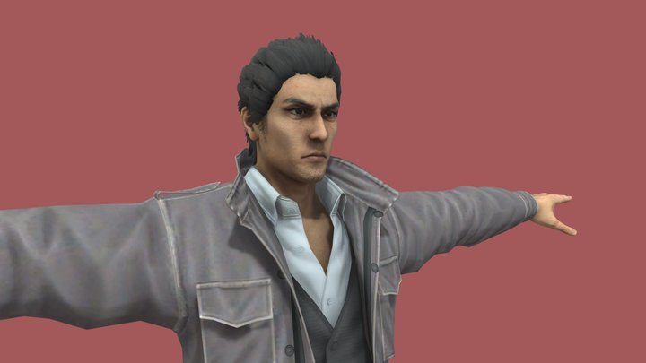 Yakuza 5 - Kazuma Kiryu (utility jacket) 3D Model