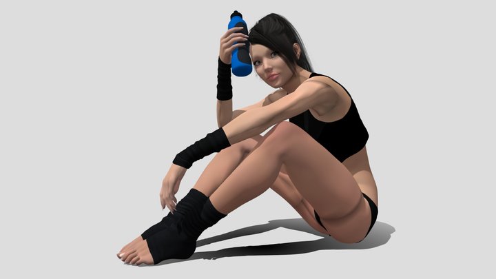 Sport Girl 3D Model