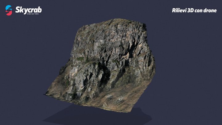 Rocky wall - Carona (BG) 3D Model