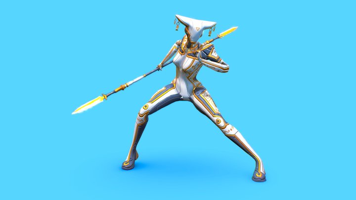 Low Poly - Cyborg Zodiac Theme - Libra 3D Model