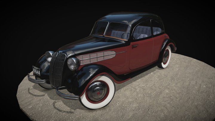 BMW inspired 1930s Saloon car 3D Model