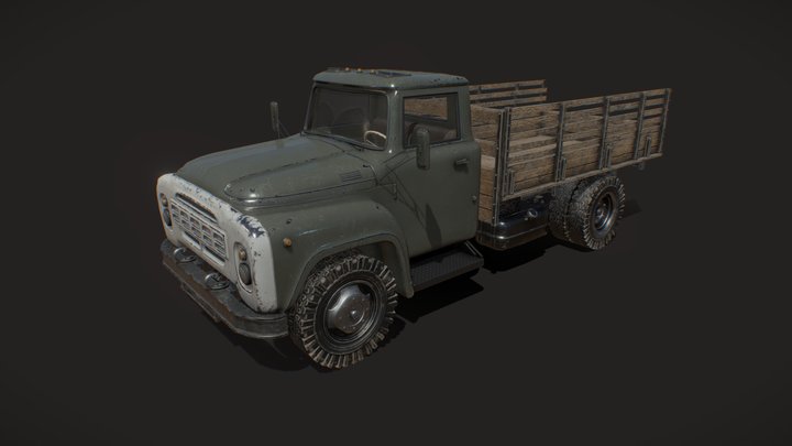 ZIL 130 (body:2020) / Lowpoly 3D Model