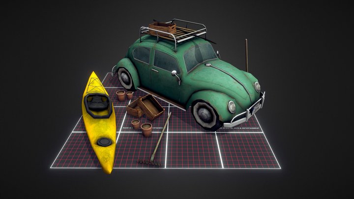 DAE 5 Finished props - By the ocean 3D Model