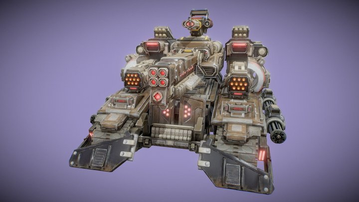 Fire Tank 3D Model