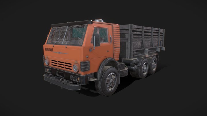 KAMAZ (body) / Lowpoly 3D Model