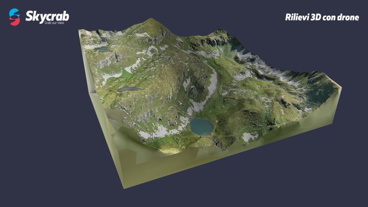 Conca Lago delle Trote - Foppolo (BG) 3D Model