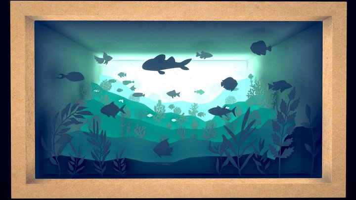 Box Aquarium 3D Model