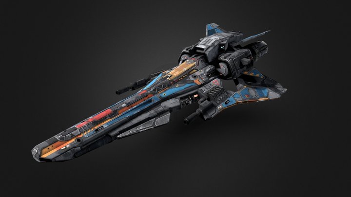 SF Light- Fighter X6 3D Model