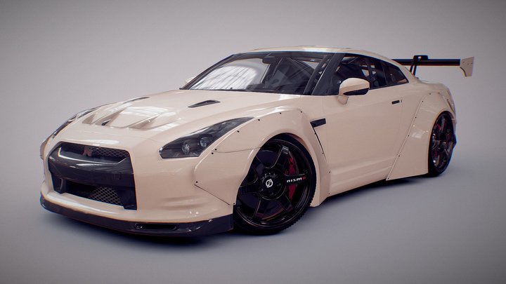 Nissan Skyline GTR r35 3D Model