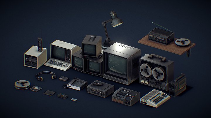 80's Tech Pack 3D Model