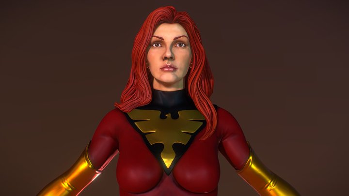 Phoenix (X-Men) "A Pose" 3D Model