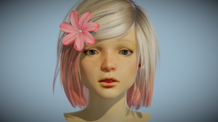 Subsurface Scattering (SSS) Demo: Lara 3D Model