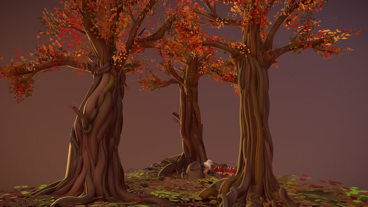 CoolPaintrVR - Little forest 3D Model