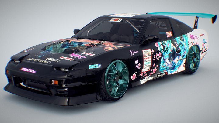 Nissan Silvia 180sx [Free] 3D Model